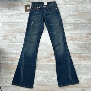 NEW True Religion Vintage Jeans Joey Flared low rise size 25